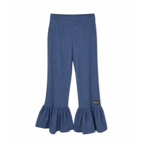 Matilda Jane Blue Ruffle Hem Pants Womens S Cropped Boho Wide Leg Lounge
